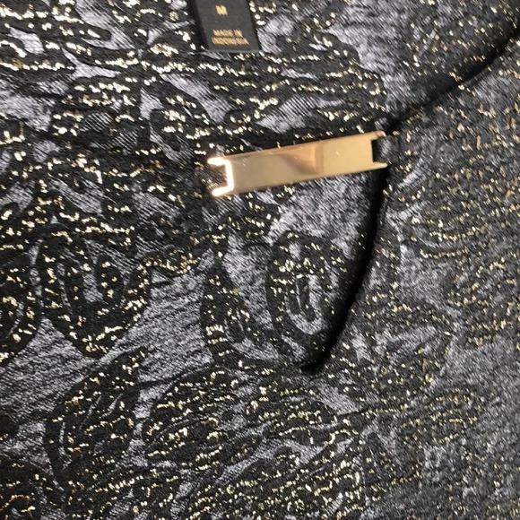 JM COLLECTION Black Embossed Floral Blouse - Picture 3 of 9